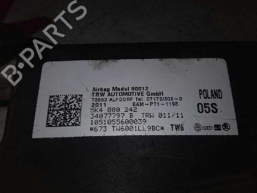 Right seat airbag VW GOLF VI (5K1) 1.6 TDI | BP16634912C14 
