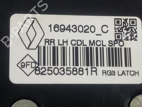 Rear left lock RENAULT MEGANE IV Hatchback (B9A/M/N_) 1.5 dCi 110 (B9A3) | BP17130762C100 