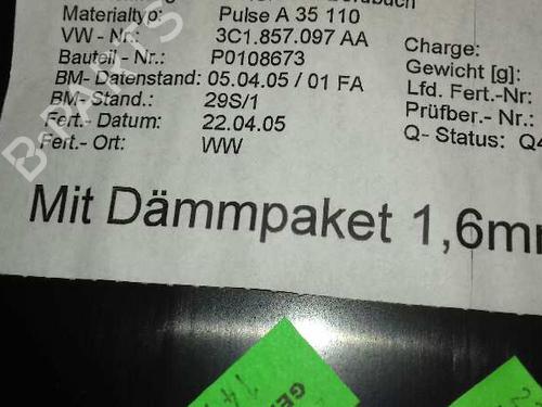 Glove box VW PASSAT B6 (3C2) 2.0 TDI | BP12850158C95 