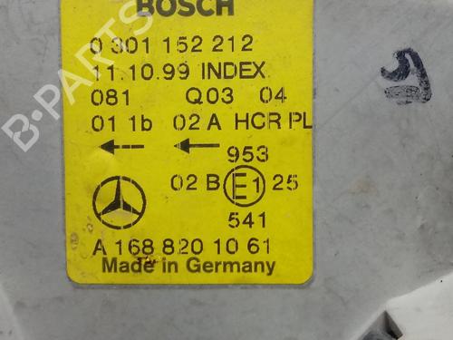 Right headlight MERCEDES-BENZ A-CLASS (W168)  | BP13625157C29 