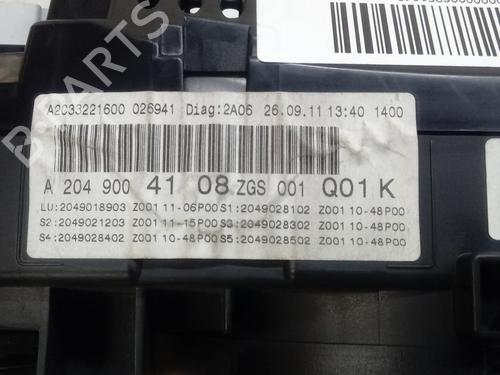 Instrument cluster MERCEDES-BENZ C-CLASS (W204) | BP12937959C47