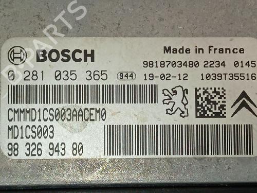 Engine control unit (ECU) CITROËN BERLINGO (ER_, EC_) | BP38757225M57 - Image 2