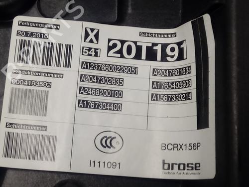 Rear left window mechanism MERCEDES-BENZ GLA-CLASS (X156) GLA 200 CDI / d (156.908) | BP13625192C24 