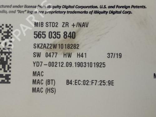 Radio SKODA KAROQ (NU7, ND7) 1.5 TSI | BP13665116E6 