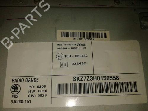 Radio SKODA FABIA II (542)  | BP16697480E6 