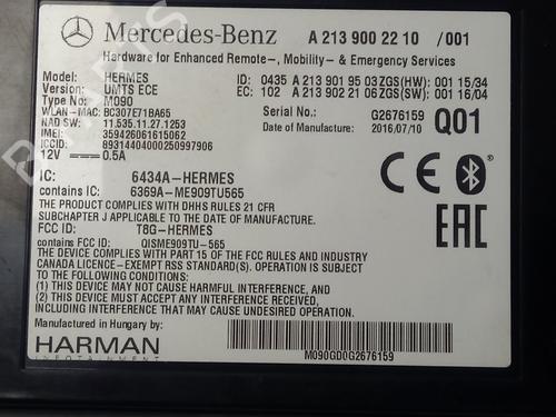 Elektronisk modul MERCEDES-BENZ GLA-CLASS (X156) GLA 200 CDI / d (156.908) | BP13620937M83 