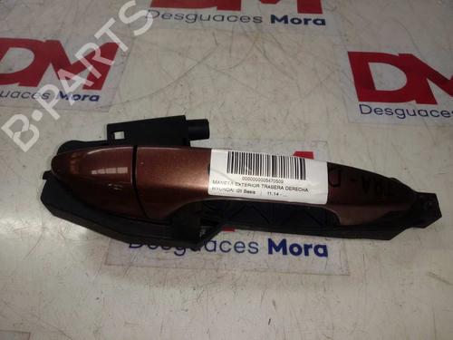 Used Rear right exterior door handle HYUNDAI i20 II (GB, IB) 1.2 LPG (75 hp) 16565316