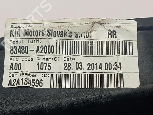 Rear right window mechanism KIA CEE'D (JD)  | BP29561548C25 