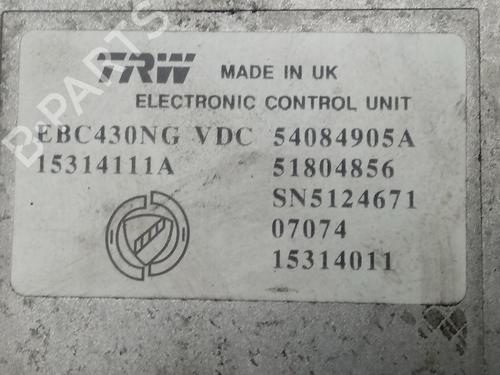 ABS pump ALFA ROMEO 159 Sportwagon (939_) 2.2 JTS (939BXB1B, 939BXB11) | BP13739337M43 