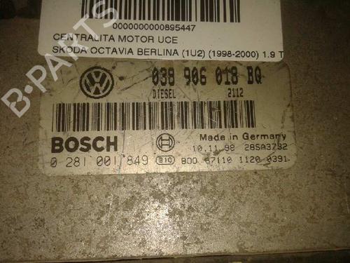 Engine control unit (ECU) SKODA OCTAVIA I (1U2) 1.9 TDI | BP12677298M57 