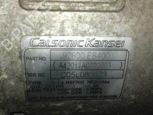 AC compressor NISSAN NAVARA NP300 (D40) 2.5 dCi | BP12647662M34 
