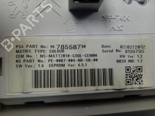 Instrument cluster PEUGEOT 208 I (CA_, CC_)  | BP18551826C47 