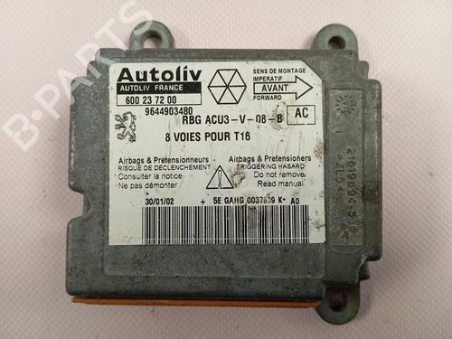 Kollisjonspute styreenhet PEUGEOT 206 CC (2D) [2000-2008]  30375551