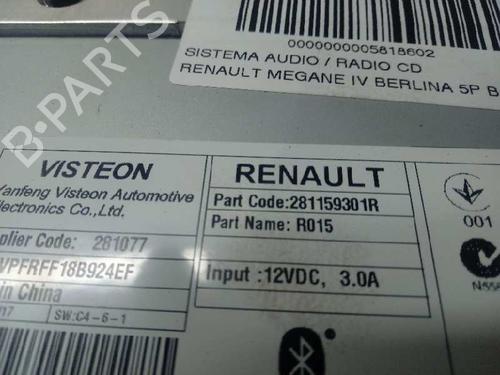 Radio RENAULT MEGANE IV Hatchback (B9A/M/N_) 1.5 dCi 110 (B9A3) | BP12663035E6 