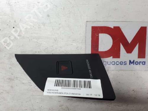 Used Warning switch VW POLO VI (AW1, BZ1, AE1) 1.0 MPi (80 hp) 30371211