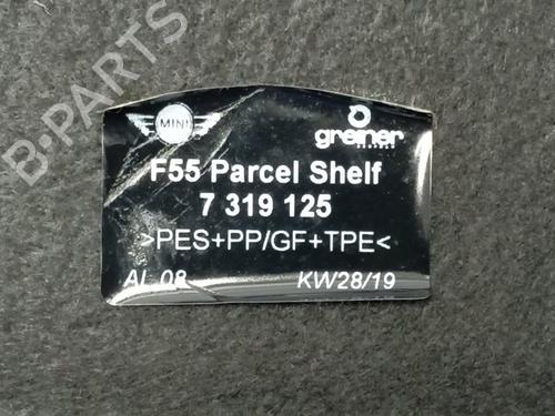 Rear parcel shelf MINI MINI (F56) One | BP29525491C85 