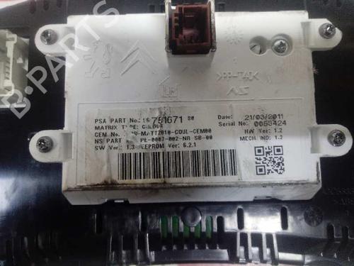 Instrument cluster CITROËN DS4 (NX_) 1.6 VTi 120 | BP12654536C47 