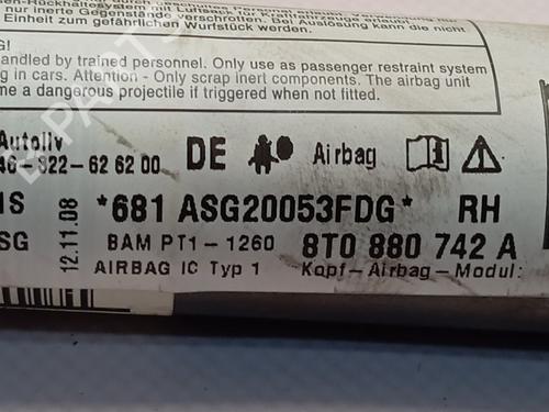Right curtain airbag AUDI A5 Sportback (8TA) 2.0 TFSI | BP23529982C12 