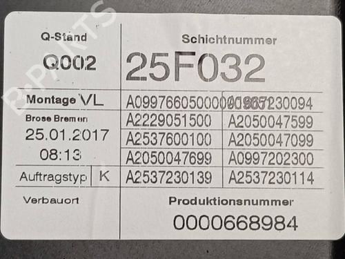 Front left window mechanism MERCEDES-BENZ GLC (X253) 350 d 4-matic (253.925) | BP20321902C22 