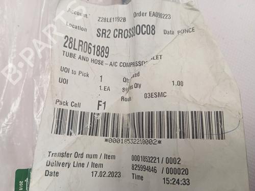 AC pipe LAND ROVER RANGE ROVER EVOQUE (L538)  | BP29536425M126