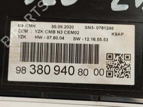 Instrument cluster PEUGEOT RIFTER | BP30470176C47