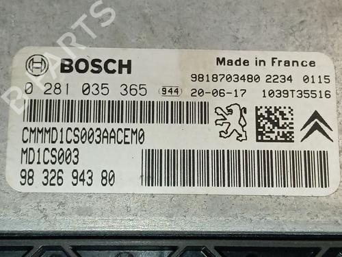 Engine control unit (ECU) PEUGEOT RIFTER 1.5 BlueHDi 100 | BP38511486M57 - Image 2