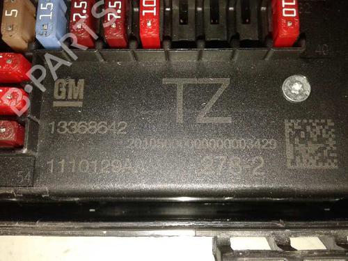 Fuse box OPEL ASTRA J (P10)  | BP12652423E1 