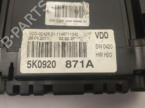 Instrument cluster VW GOLF VI (5K1) | BP25854817C47