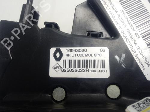 Rear left lock RENAULT MEGANE IV Grandtour (K9A/M/N_) 1.5 dCi 90 | BP18655632C100 