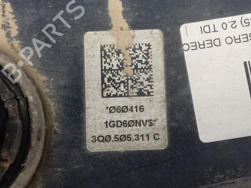 Draagarm rechts achter VW PASSAT B8 Variant (3G5, CB5) 2.0 TDI | BP16072598M15 