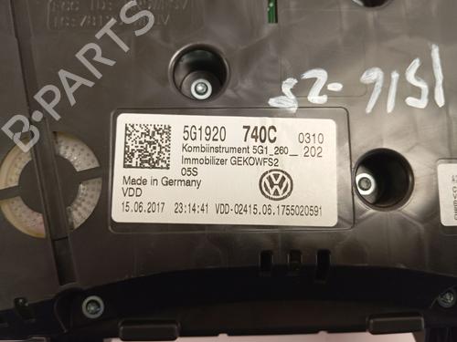 Instrument cluster VW GOLF VII (5G1, BQ1, BE1, BE2) | BP26699715C47