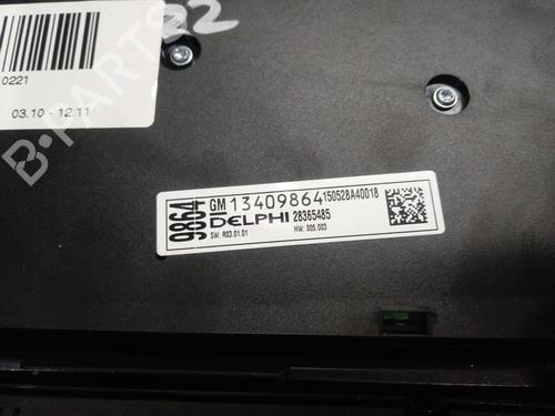 Climate control OPEL MERIVA B MPV (S10)  | BP12938093I5 