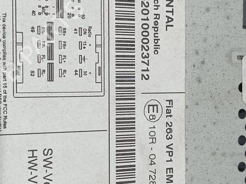 Radio FIAT DOBLO Cargo (263_) 1.3 D Multijet | BP27302795E6 