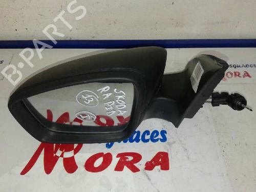 Used Left mirror SKODA RAPID (NH3, NK3, NK6) 1.2 TSI (105 hp) 12639074
