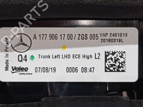 Left tailgate light MERCEDES-BENZ A-CLASS (W177) A 200 d (177.012) | BP30375333C79