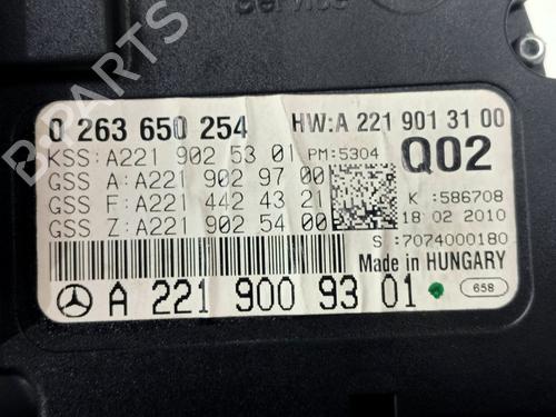 Instrument cluster MERCEDES-BENZ S-CLASS (W221, V221) S 350 (221.056, 221.156) | BP12674047C47 