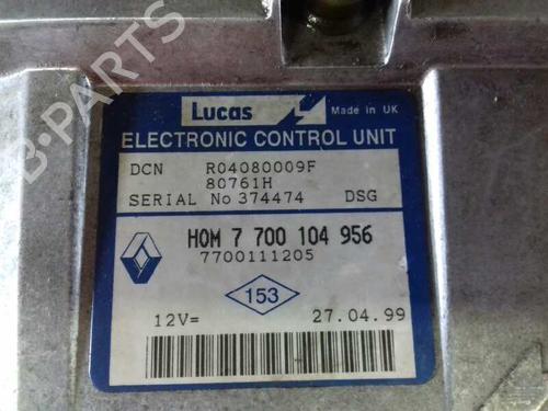 Engine control unit (ECU) RENAULT CLIO II (BB_, CB_) 1.9 D (B/CB0J) | BP12642592M57 