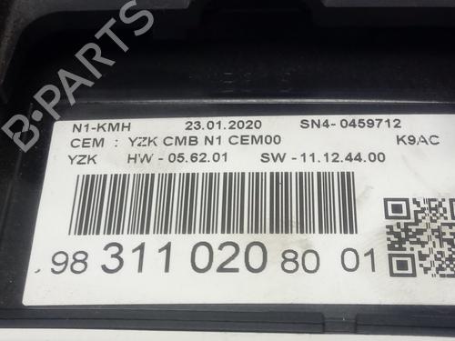 Instrument cluster PEUGEOT PARTNER Tepee  | BP17096665C47 