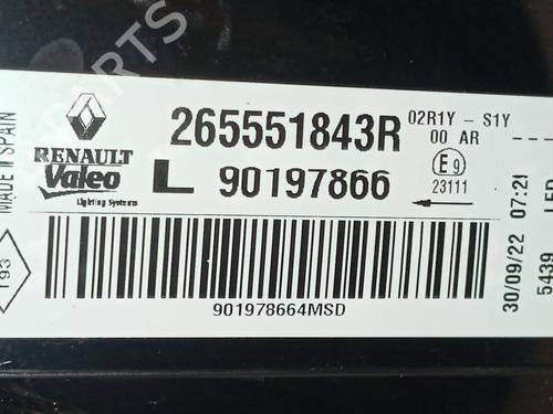 Left tailgate light RENAULT MEGANE IV Hatchback (B9A/M/N_) 1.5 Blue dCi 115 (B9A6) | BP36421744C79 - Image 4