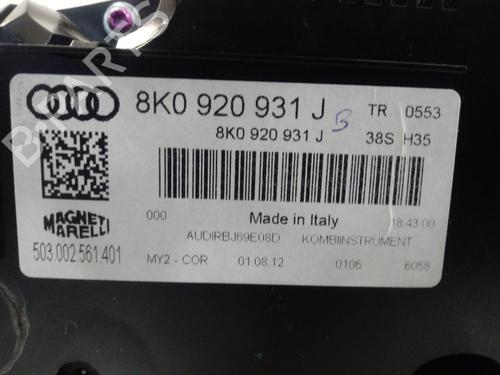 Instrument cluster AUDI A4 B8 (8K2)  | BP18240552C47 