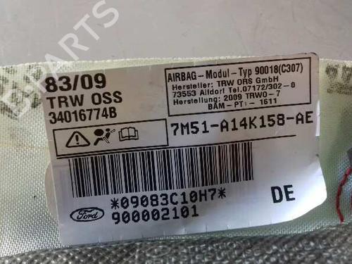 Right curtain airbag FORD FOCUS II (DA_, HCP, DP) 1.6 LPG | BP16502477C12 