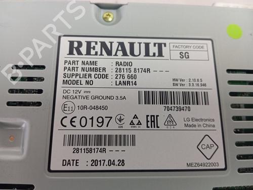 Radio RENAULT SCÉNIC IV (J9_) 1.5 dCi 110 | BP22446952E6 