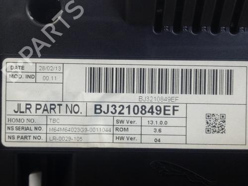 Instrument cluster LAND ROVER RANGE ROVER EVOQUE (L538) | BP17833553C47