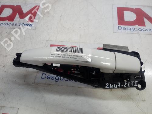 Used Rear left exterior door handle OPEL CORSA E (X15) [2014-2025]  12850306