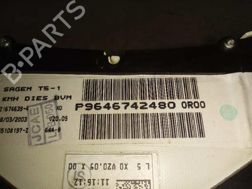 Instrument cluster PEUGEOT 307 (3A/C) 2.0 HDi 90 | BP12658533C47 