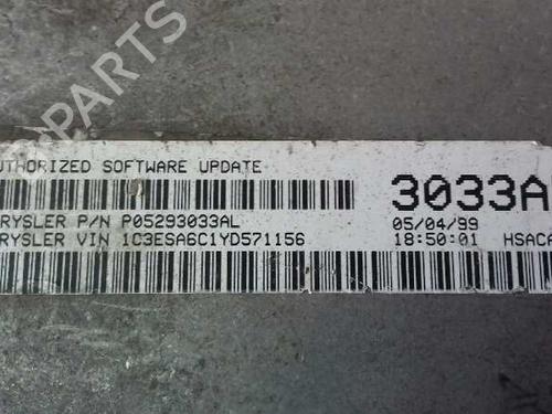 Engine control unit (ECU) CHRYSLER NEON II 2.0 16V | BP12647932M57 