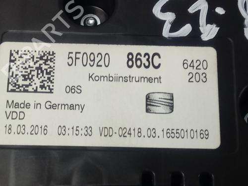 Instrument cluster SEAT LEON ST (5F8)  | BP13695852C47 