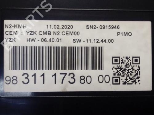 Instrument cluster OPEL CROSSLAND X / CROSSLAND (P17, P2QO) 1.2 (75) | BP13453592C47 