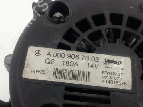 Alternator MERCEDES-BENZ C-CLASS (W205) C 220 BlueTEC / d (205.002, 205.004) | BP18020459M7 