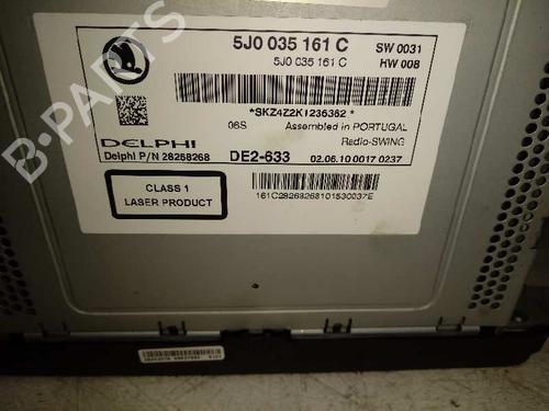 Radio SKODA FABIA II (542)  | BP16635048E6 